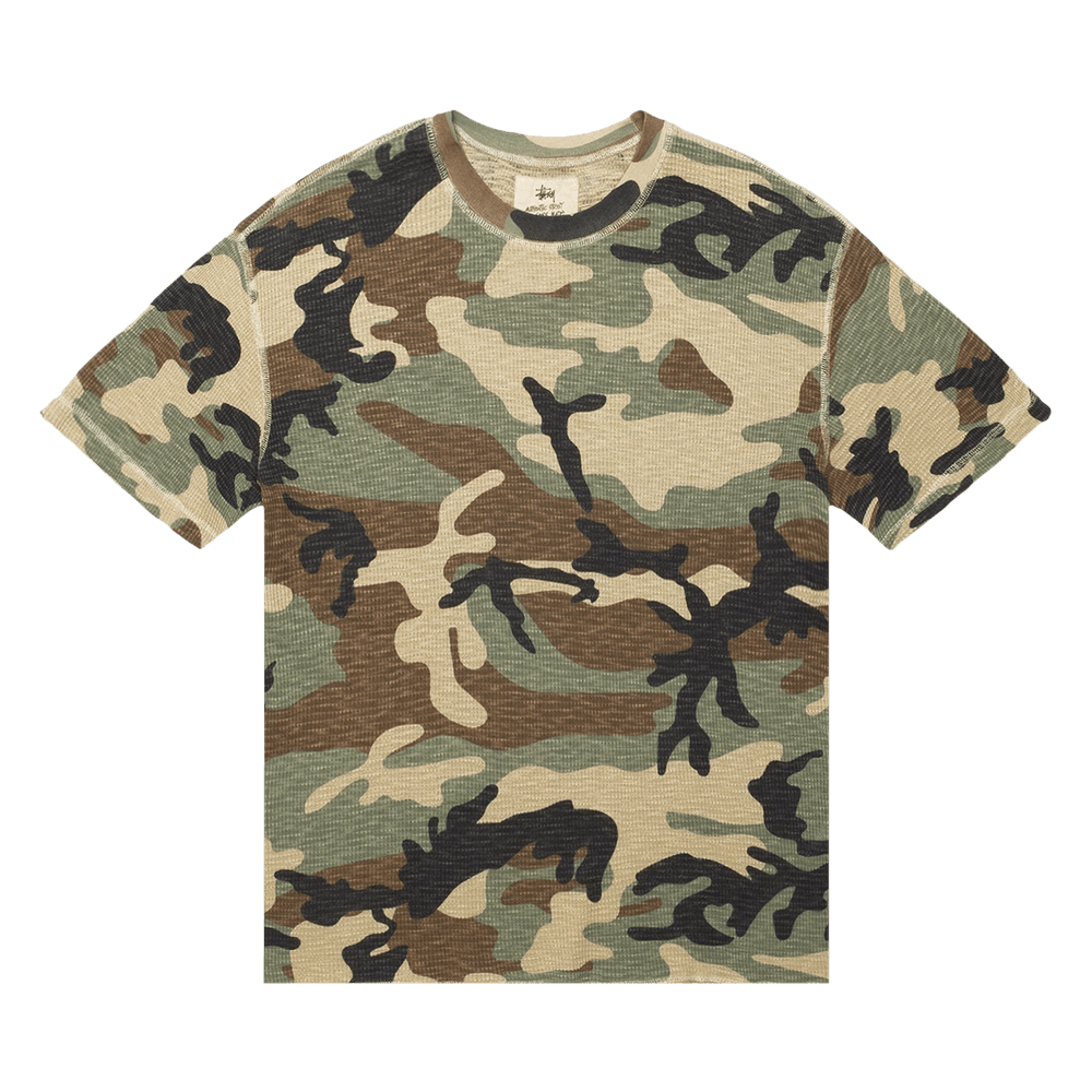 STUSSY BASIC STÜSSY THERMAL CAMO S Basic Stüssy Thermal – Desert Camo | Tops | Stüssy UK