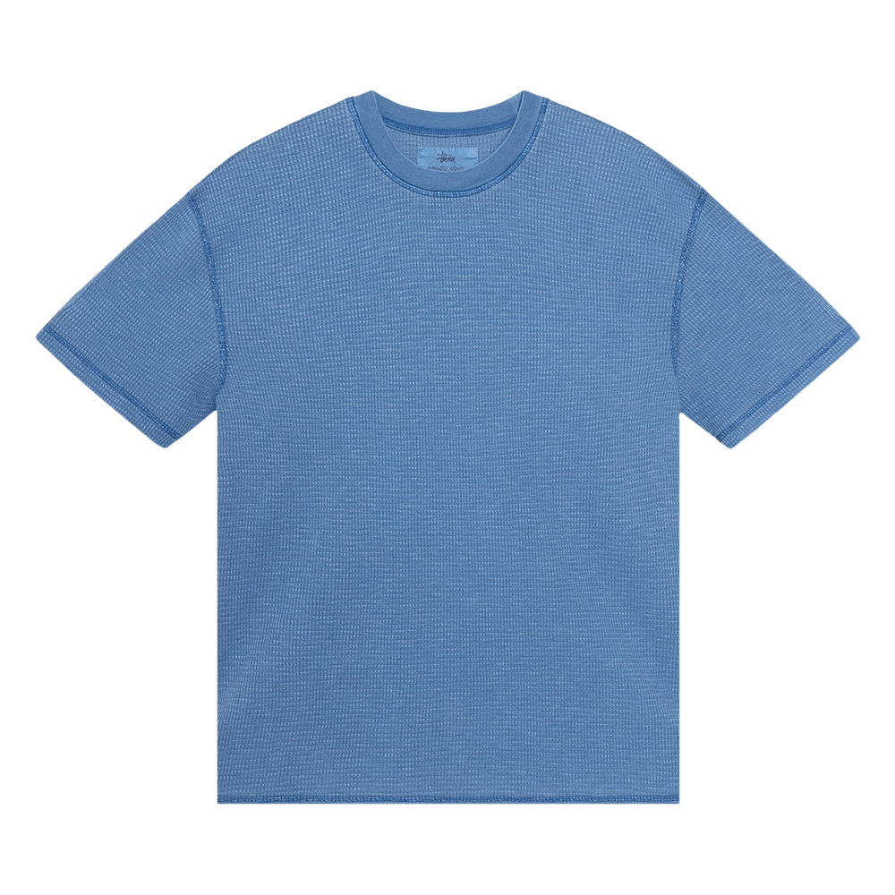 トップス Stussy Honolulu PIGMENT DYED SS THERMAL Buy Stussy Pigment Dyed Short-Sleeve Thermal 'Blue' - 1140368 BLUE