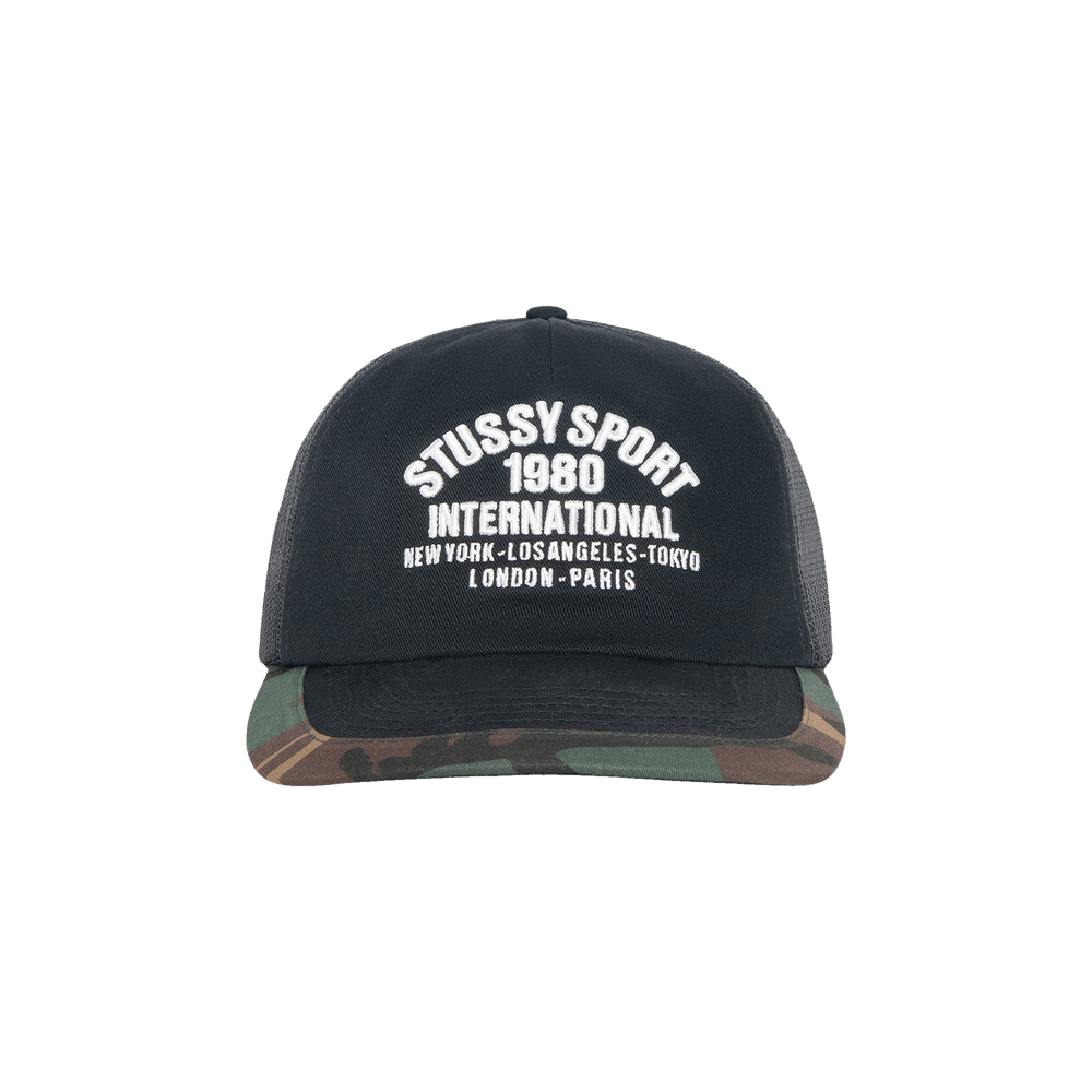 Buy Stussy Trucker International Snapback 'Black' - 1311177 BLAC