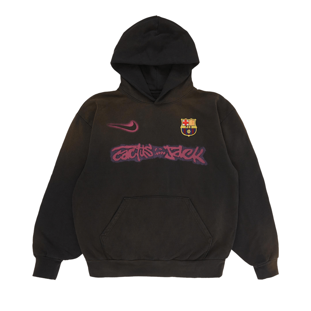 Nike Fc Barcelona X Cactus Jack Spray Logo Hoodie Blue Price in