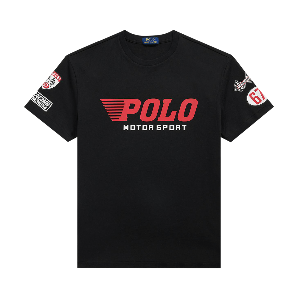 トップス Mame BlackSpotsPatternKnittedCroppedTop Buy Polo Ralph Lauren Short-Sleeve Jersey T-Shirt 'Black