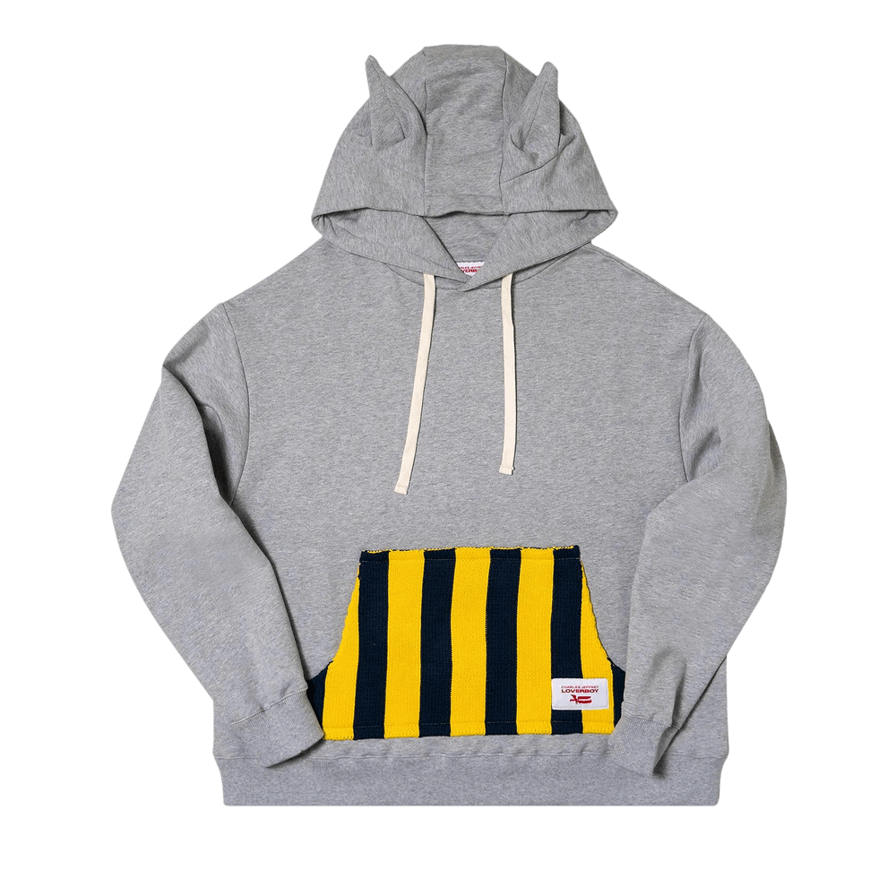 Buy Charles Jeffrey Loverboy Patch Rabbit Ears Hoodie 'Grey