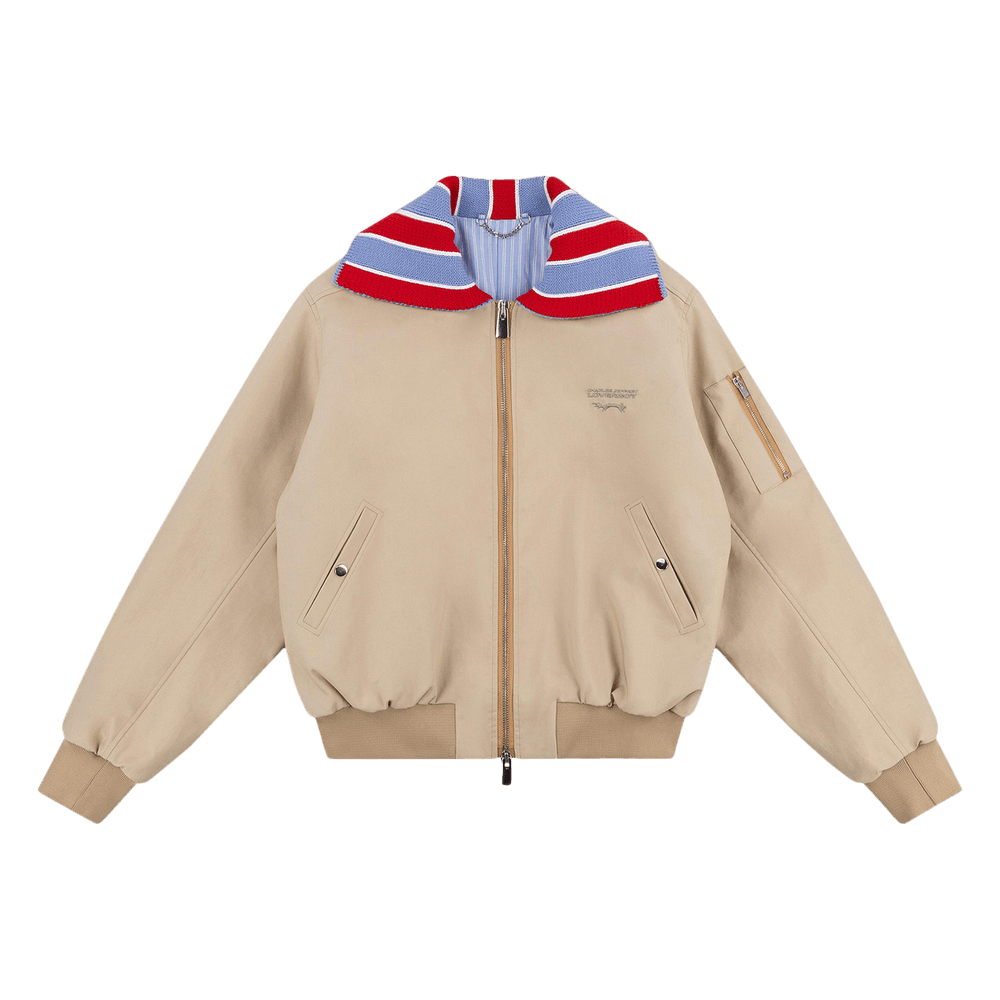 Buy Charles Jeffrey Loverboy Knit Patch Bomber Jacket 'Black