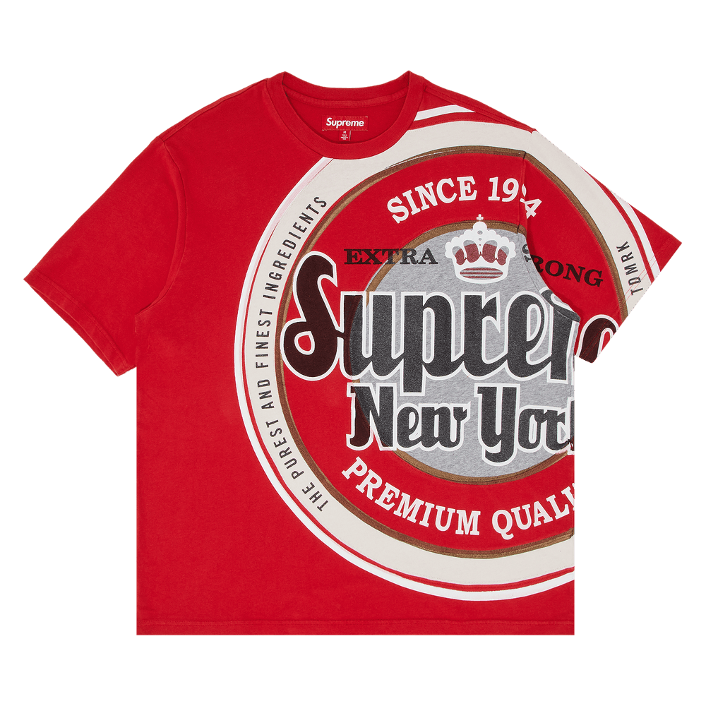【Supreme】run T-Shirt Red - 25SS★限定デザイン 大人気 Supreme 公式通販サイトで4月12日 Week7に発売予定の25SS 新作