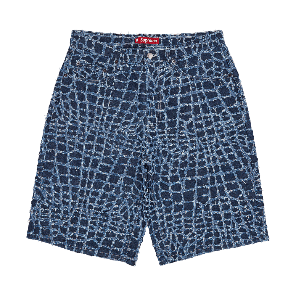 パンツ SupremeFlames Jacquard Baggy Denim Short Supreme Flames Jacquard Baggy Denim Short (SS23) - $148