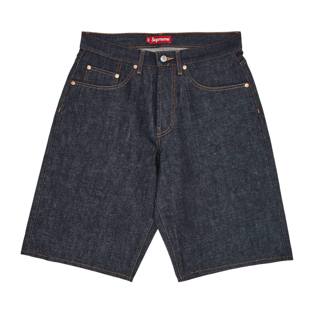 Buy Supreme Rigid Baggy Selvedge Denim Short 'Rigid Indigo
