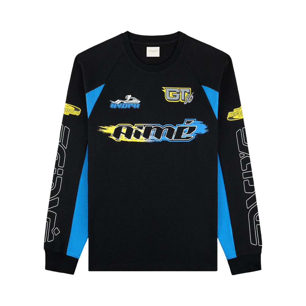 Buy Aimé Leon Dore Long-Sleeve Mesh Waverunner Tee 'Jet Black