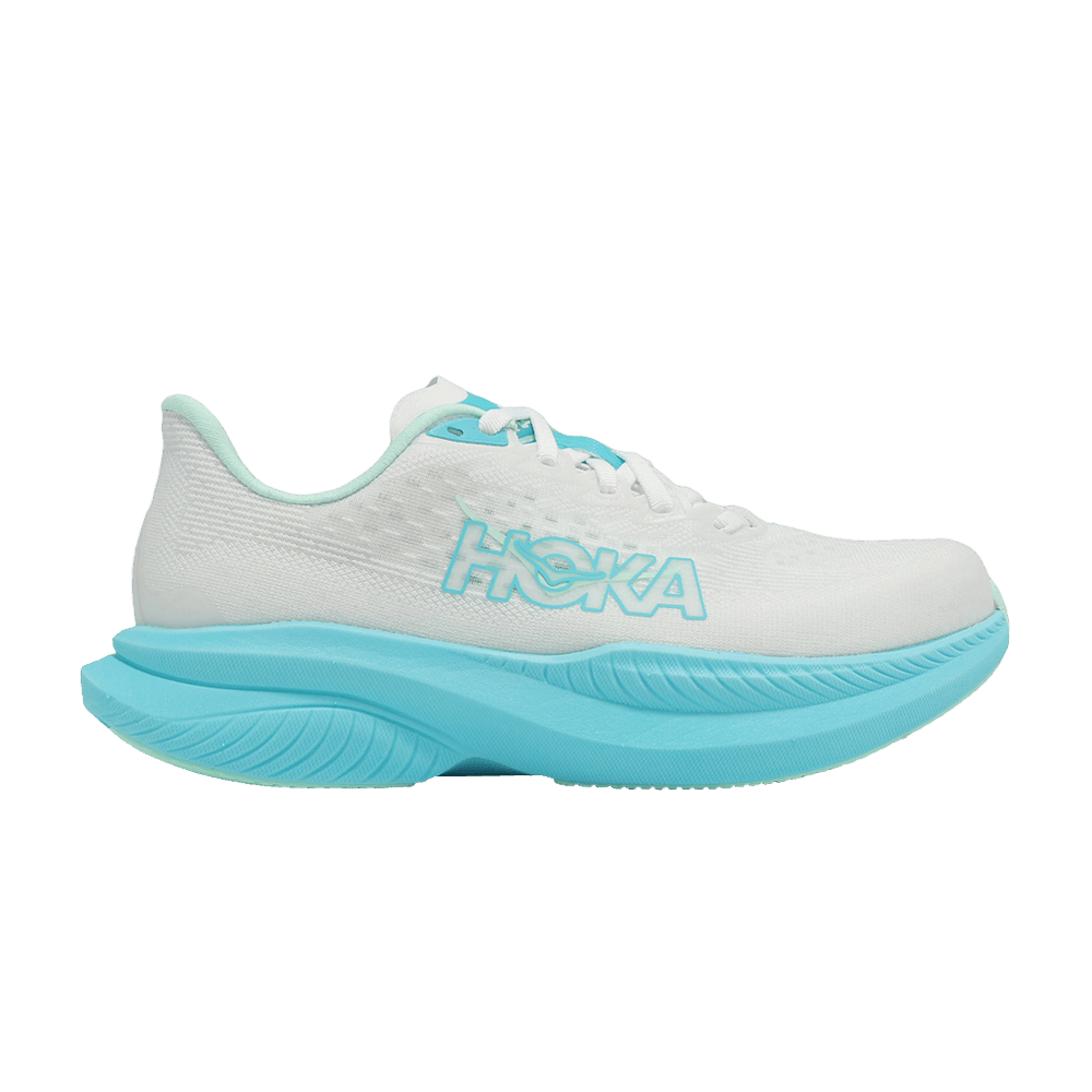Hoka Wmns Mach 6 Wide 'white Cielo Blue'