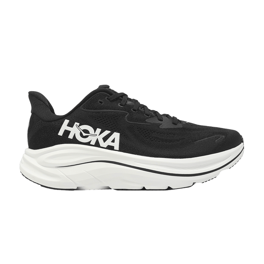 Hoka Clifton 10 Wide Black White