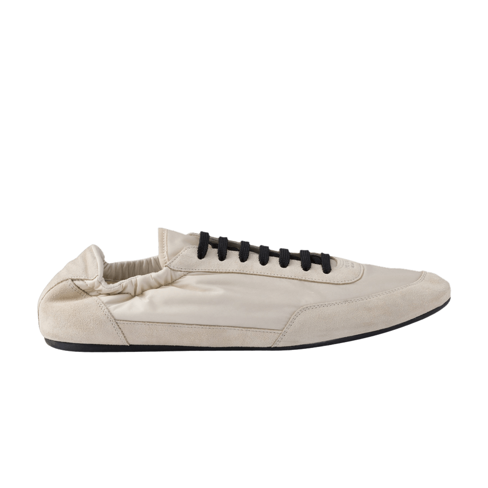 PRADA｜SNEAKERS (1E959N D7C F0304) Ivory Collapse Re-Nylon and suede sneakers | PRADA