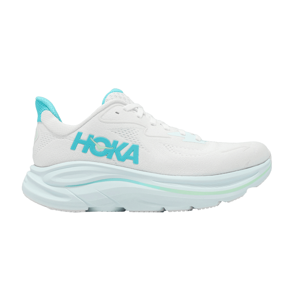 Hoka Wmns Clifton 10 Wide 'white Cielo Blue'