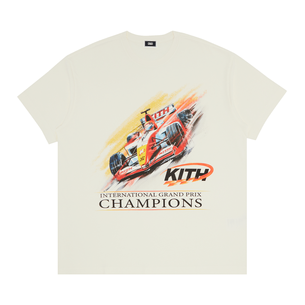 ★25SS 最新作★Kith F1 Champion Vintage Tee Buy Kith F1 Champion Vintage Tee 'Silk' - KHM033553 116 | GOAT