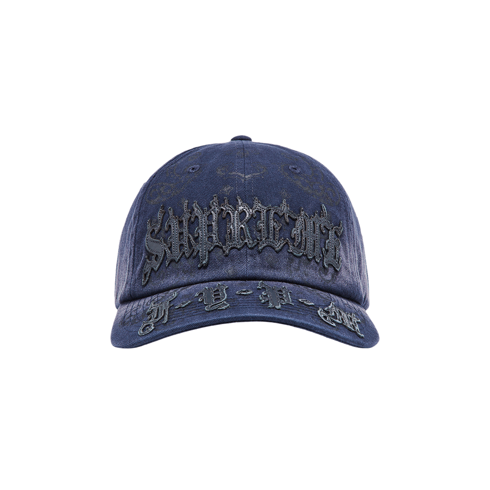 【Supreme】 Leather Appliqué 6-Panel　Navy Supreme Leather Applique 6-Panel Navy | eBay
