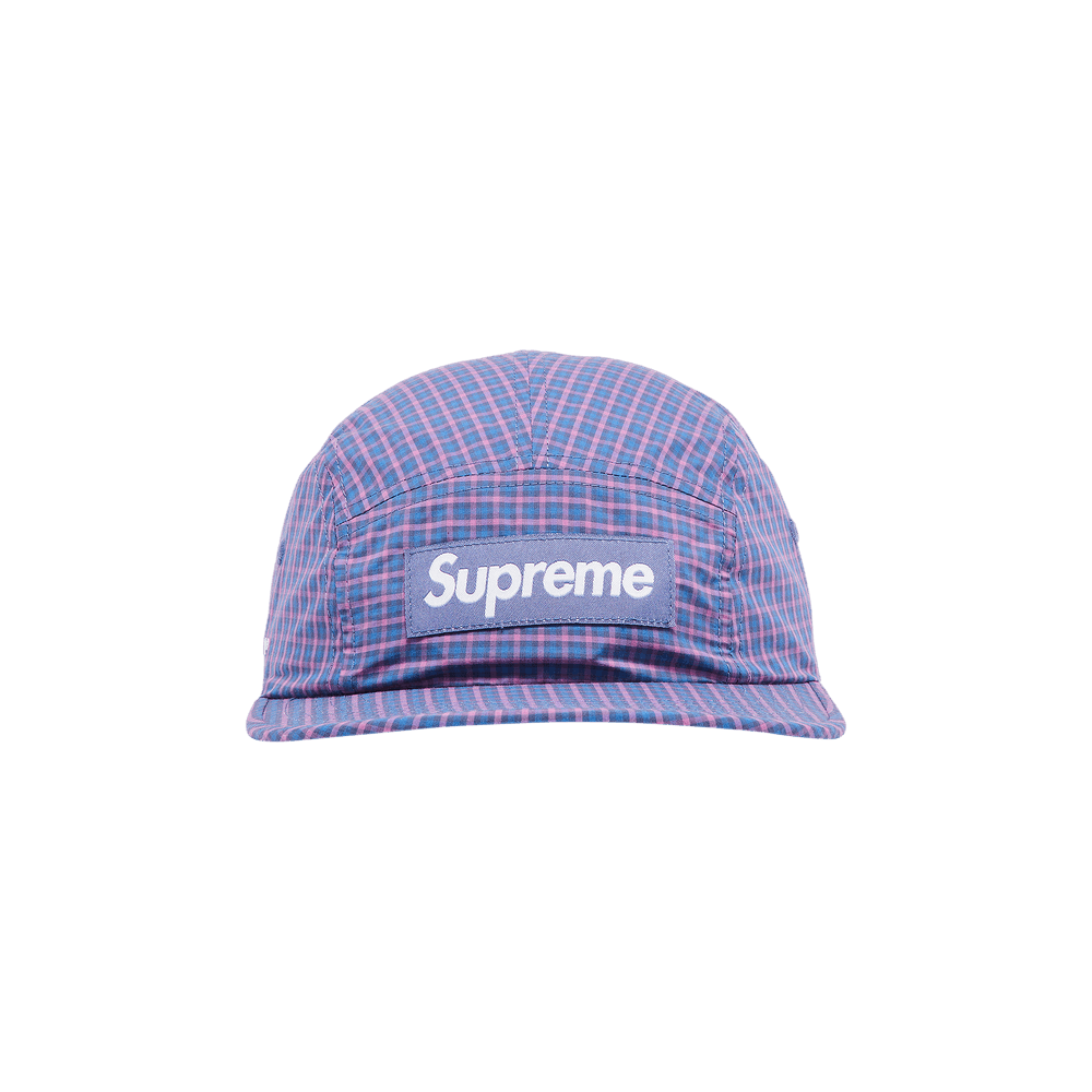Buy Supreme x Cordura Plaid Camp Cap 'Blue' - SS25H21 BLUE | GOAT