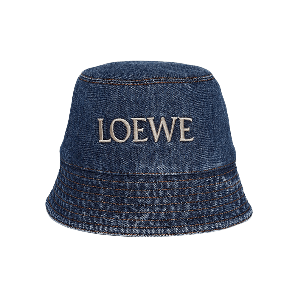 LOEWE バケットハット デニムブルー LOEWE bucket hat in denim Blue - LOEWE