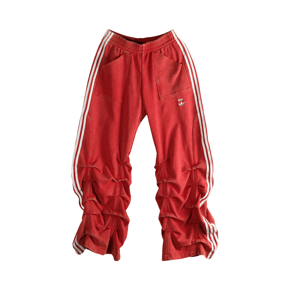 adidas AVAVAV Track Ruched Pant アヴァヴァヴ トラック パンツ Buy adidas x Avavav Pleated Track Ruched Pant 'Power Red