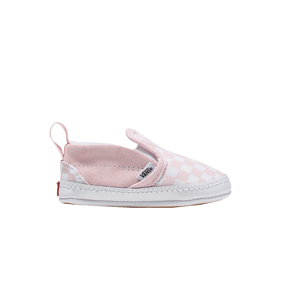 Vans Classic Slip-On V Crib Checkerboard - Pink True White