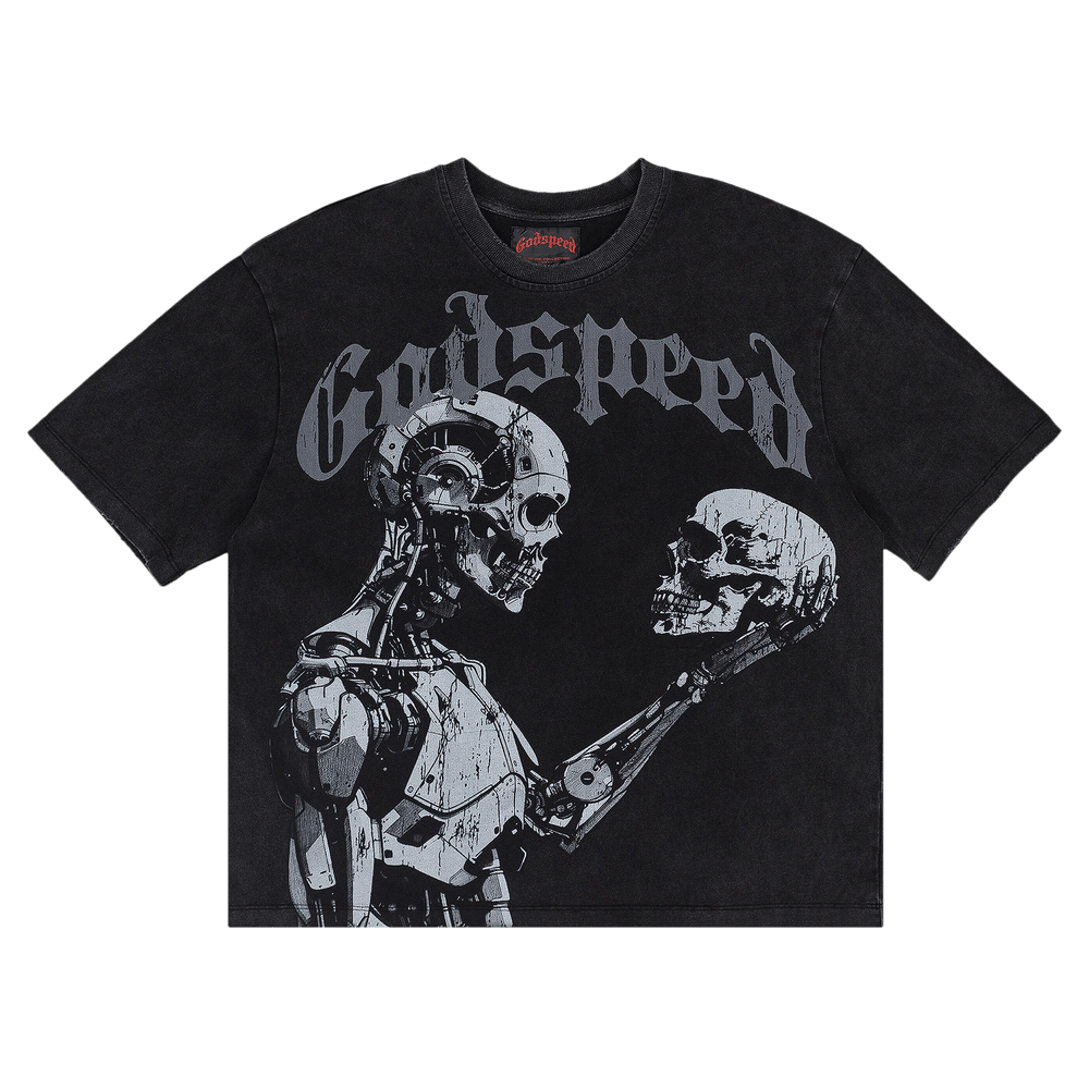 Godspeed スカル ブラックTシャツ GOOD ROCK SPEED NIRVANA Tシャツ L 墨黒 - メルカリ