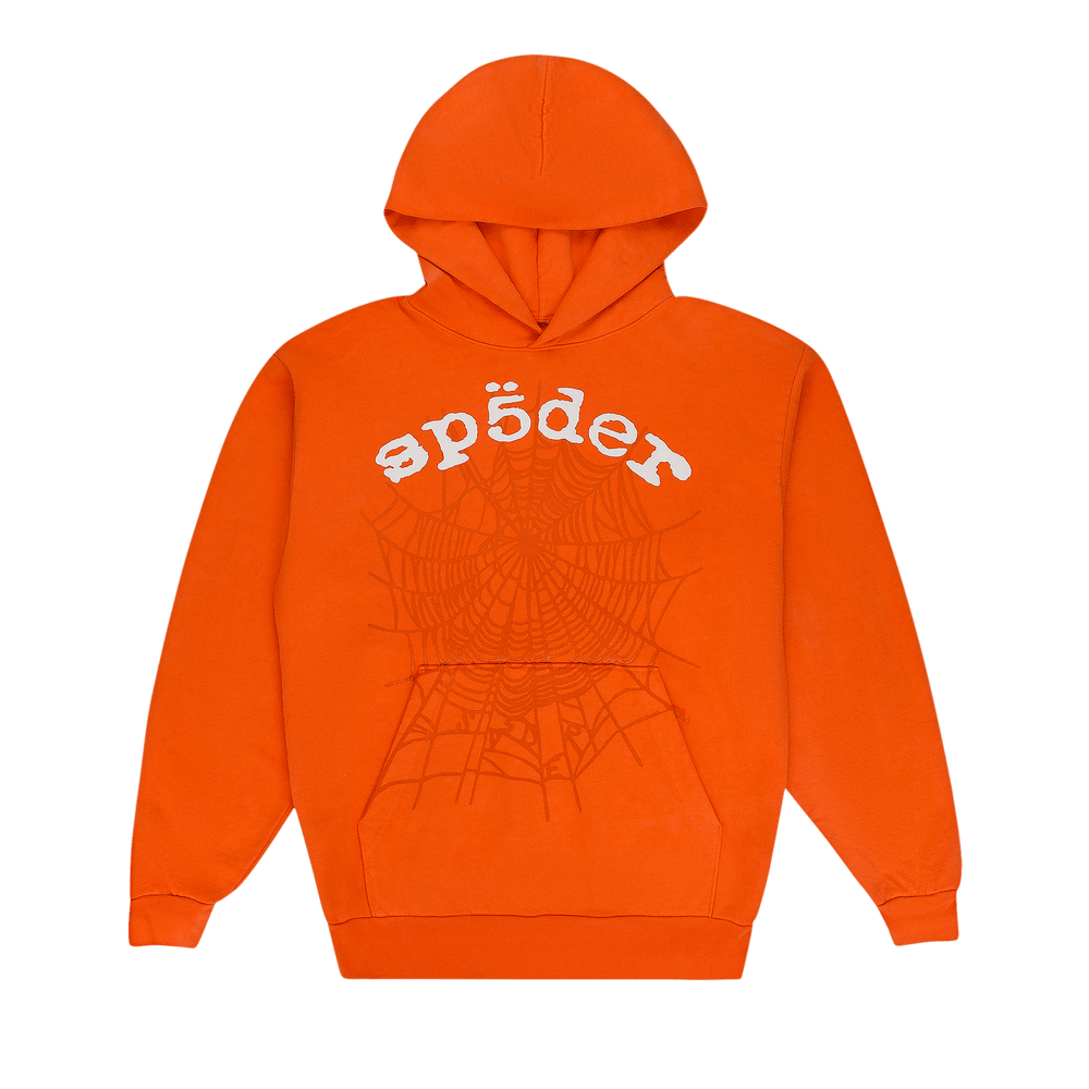 Buy Sp5der Legacy Hoodie 'Orange' - M01SS001W2OW | GOAT