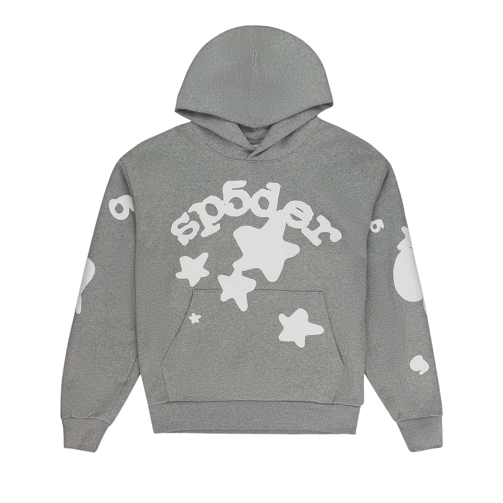 スケートボード Sp5der Spider worldwide set-gray Sp5der OG Web Hoodie Heather Grey - FW23 - US