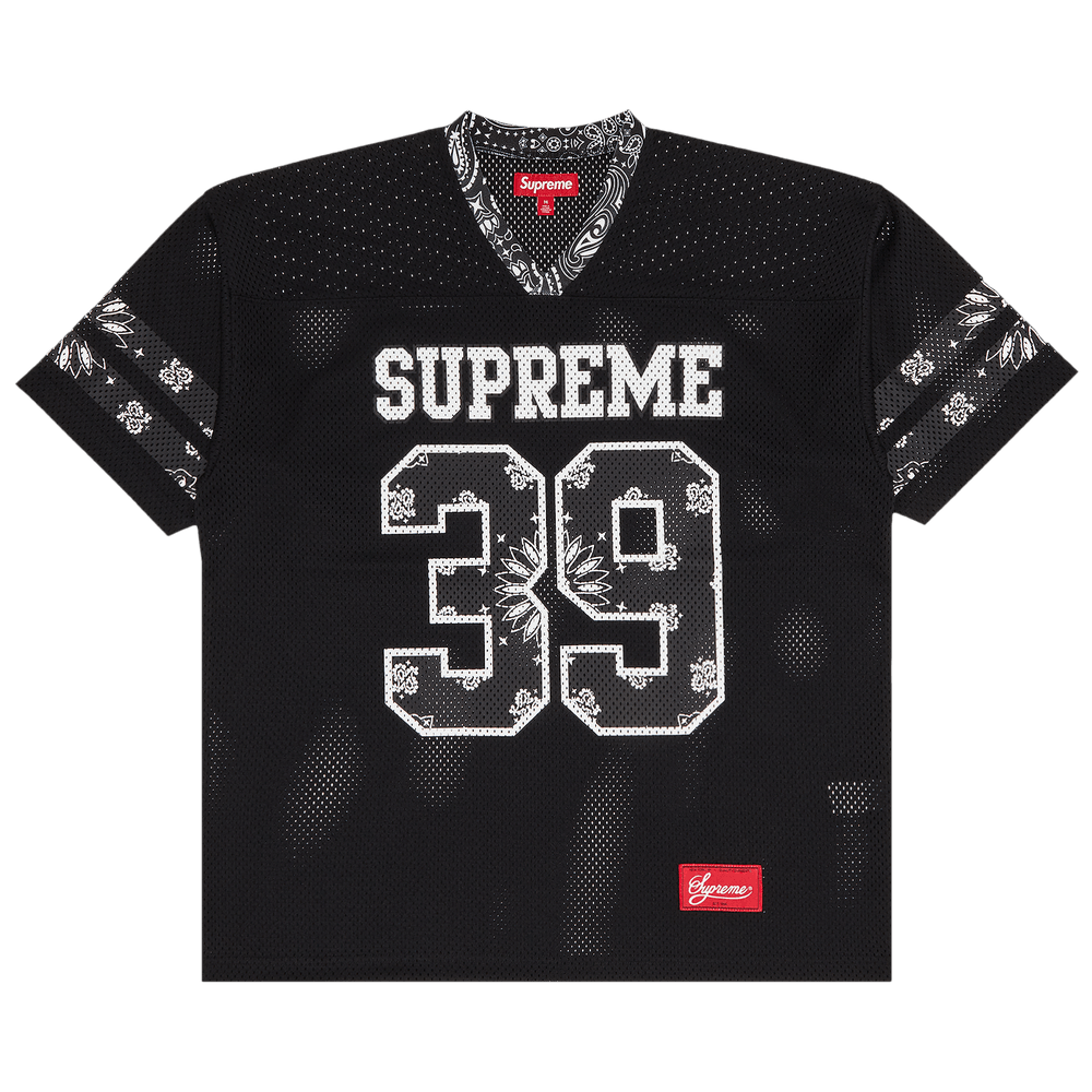 Buy Supreme Bandana Football Jersey 'Black' - SS25KN94 BLACK