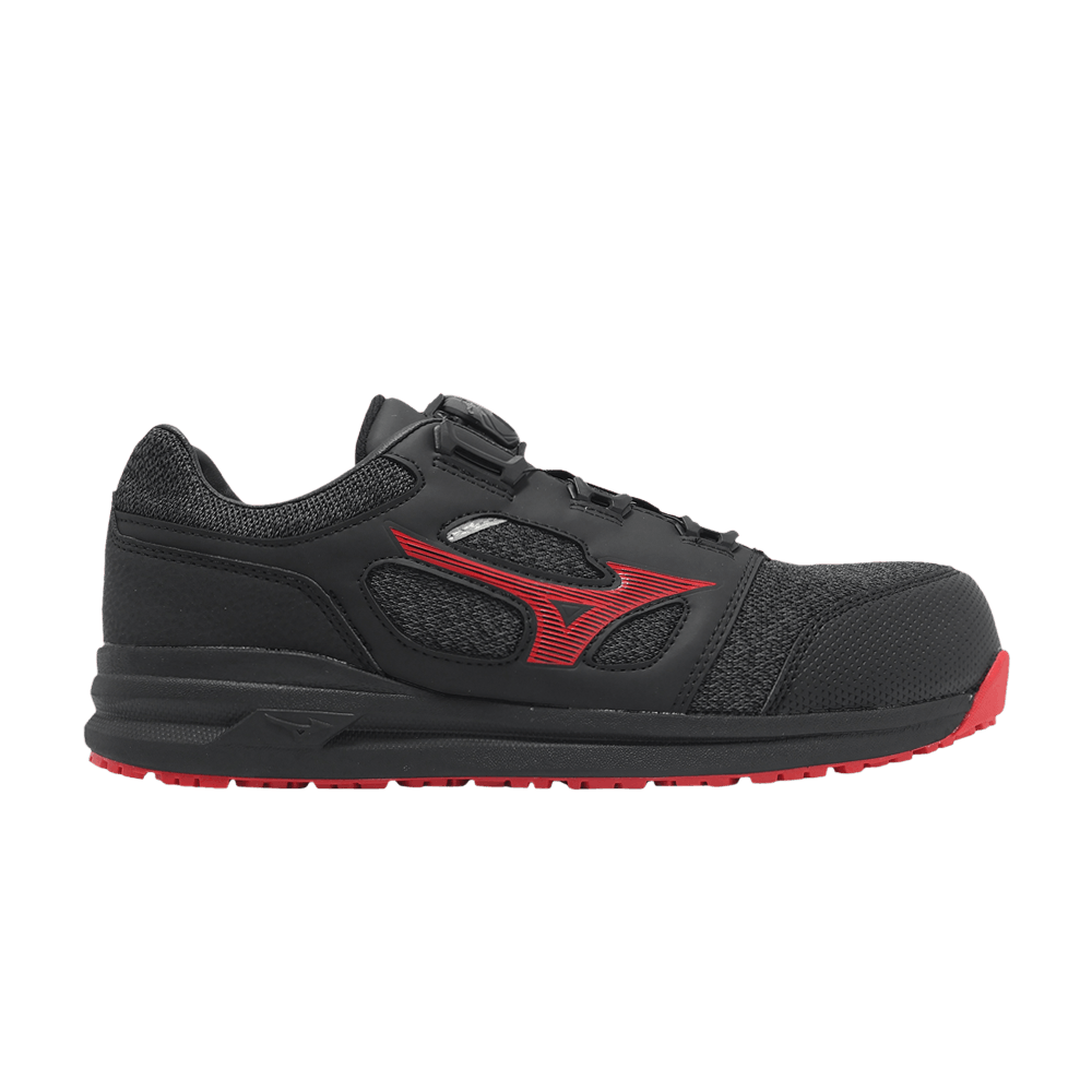Buy Mizuno Almighty LS 2 BOA Wide 'Black Red' - F1GA225209 | GOAT