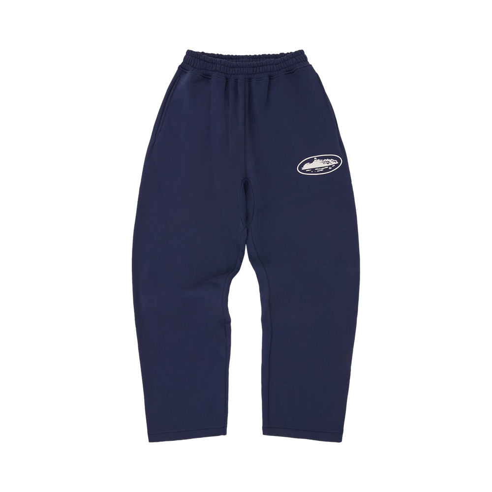 Buy Corteiz Island Puff Print Open Hem Sweatpant 'Navy' - CRTZ0530