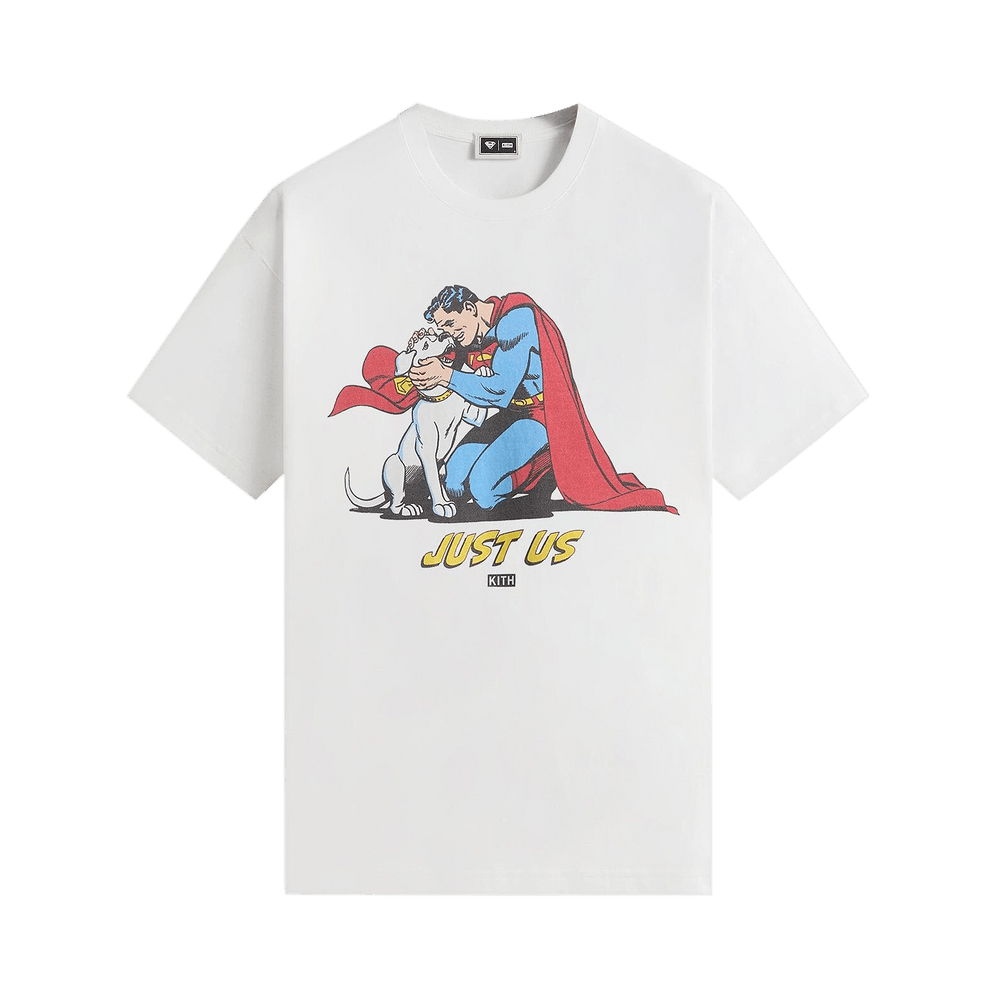 ★25SS★Superman X Kith Just Us Vintage Tee Achetez des Kith x Superman Just Us Vintage Tee 'White