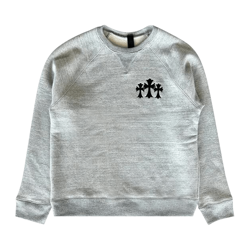 スウェット・トレーナー Chrome Hearts Triple Cross CH Logo Crewneck Chrome Hearts Triple Cross CH Embroidered Sweatshirt - SRM