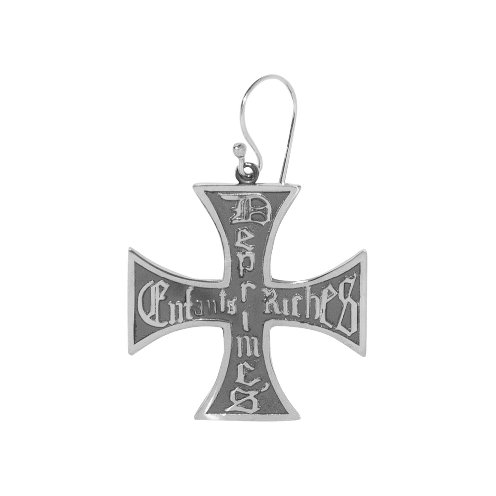 Buy Enfants Riches Déprimés Cross Earring 'Silver' - 140 190 SILV