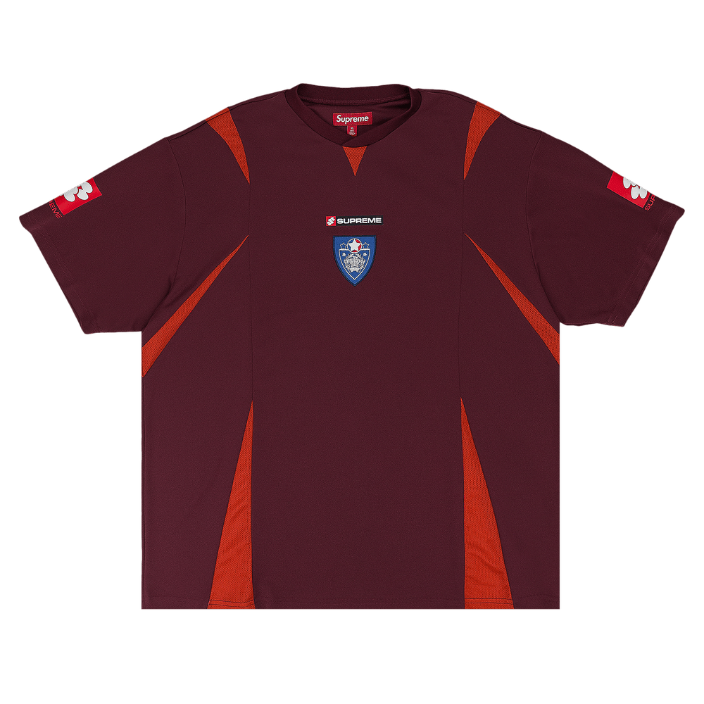 Supreme Crest シュプリーム クレスト サッカー ジャージ マルーン Supreme - 【Mサイズ】Supreme Crest Soccer Jersey Maroonの