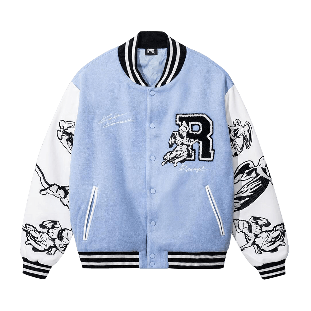 Buy Revenge x Kosuke Kawamura Embroidered Varsity Jacket 'Baby