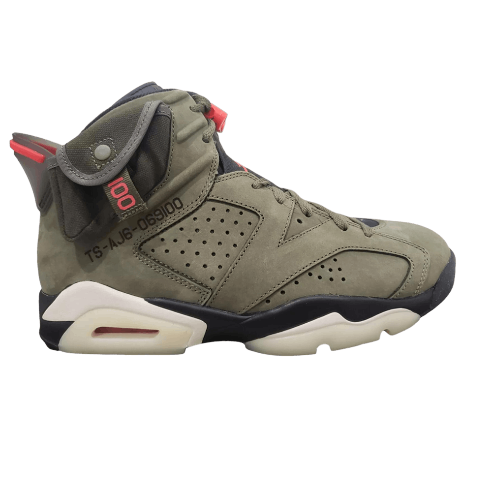 TRAVIS SCOTT × NIKE AIR JORDAN 6 OLIVE Nike Air Jordan 6 Retro Travis Scott Olive 'Friends and