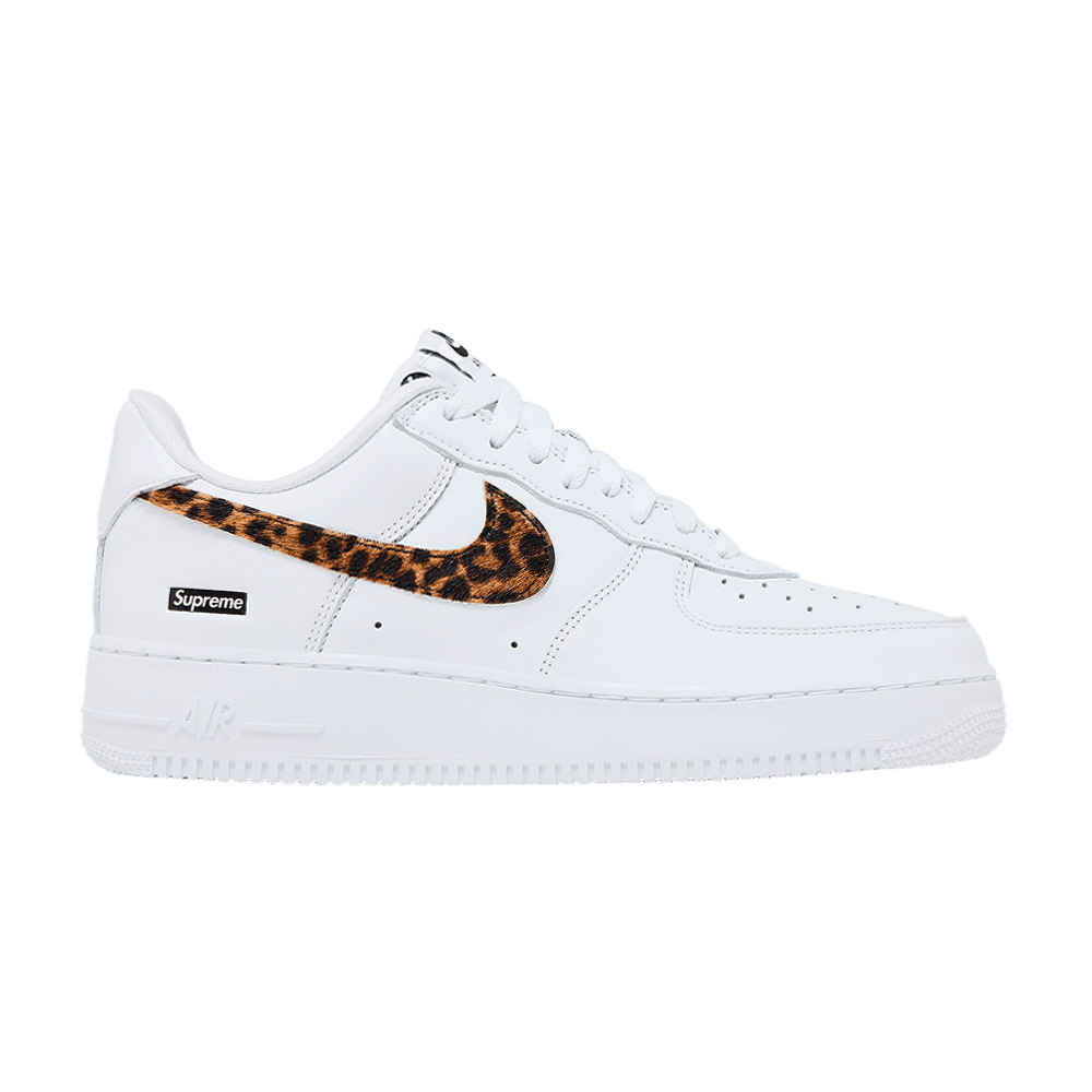 Supreme x GOODENOUGH x Nike Air Force 1 Low 'White Cheetah Print'