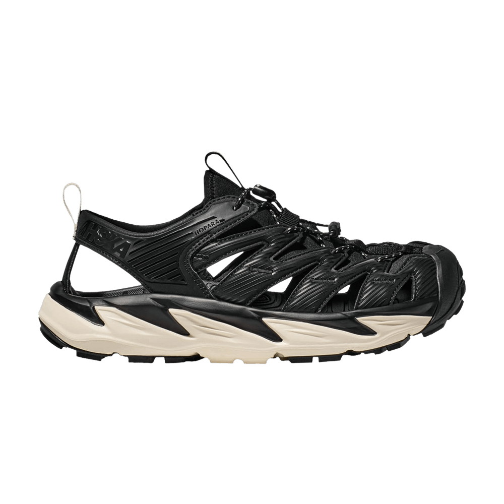 Hoka Hopara Sandal Black Alabaster