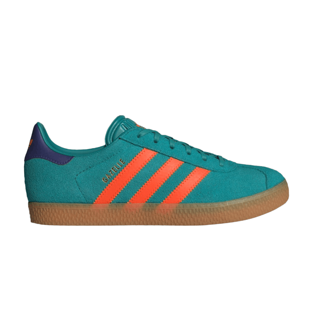 adidas gazelle silver green womens Trainers