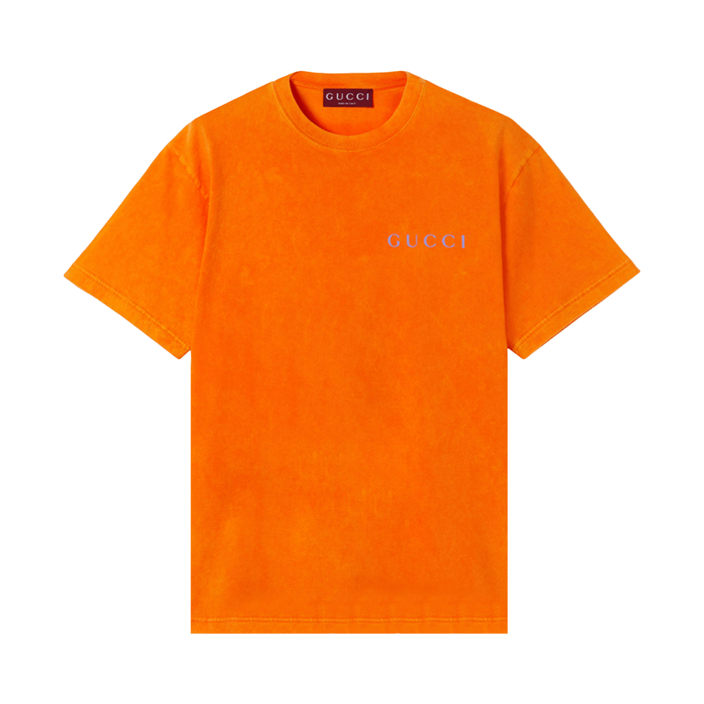 爆買い 英語 Gucci Buy Printed XJG7W 796395 - 'Orange' T-Shirt Jersey ピンズ・ピンバッジ・缶バッジ