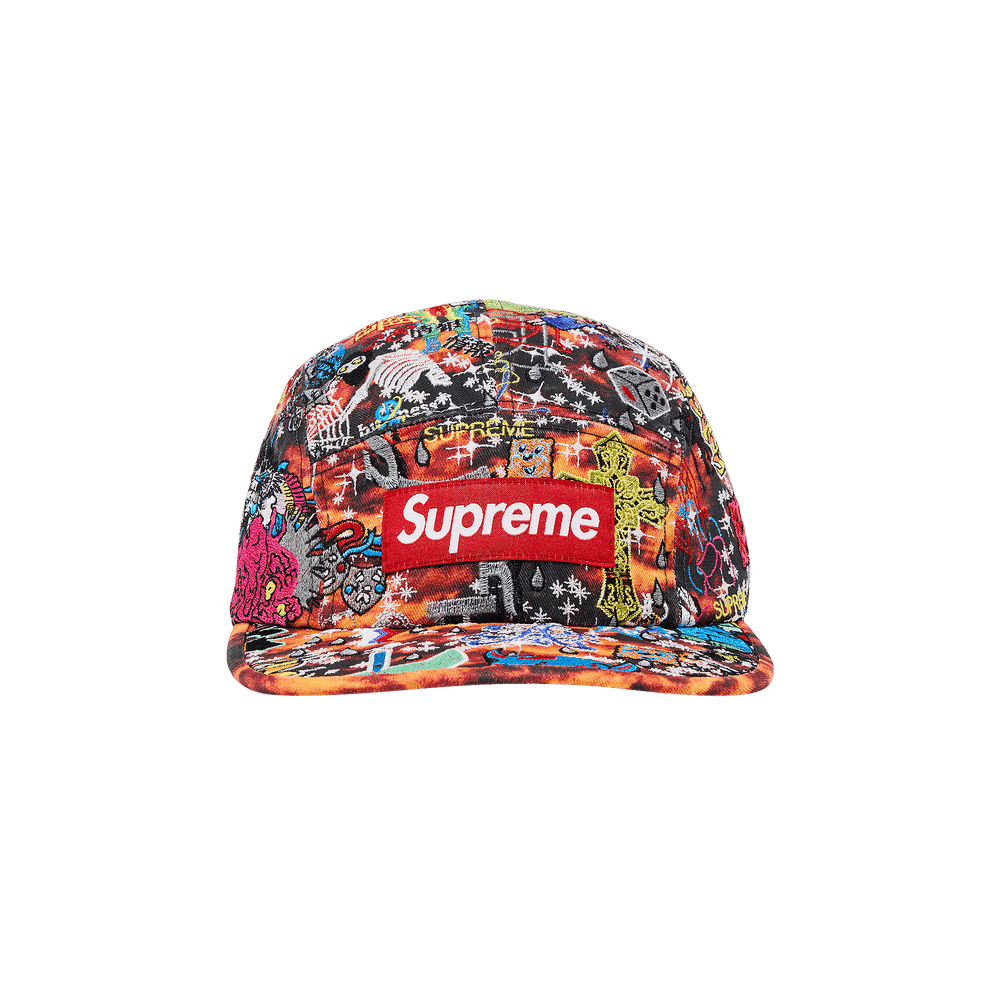 Buy Supreme Aoi Embroidered Camp Cap 'Flames' - SS25H122