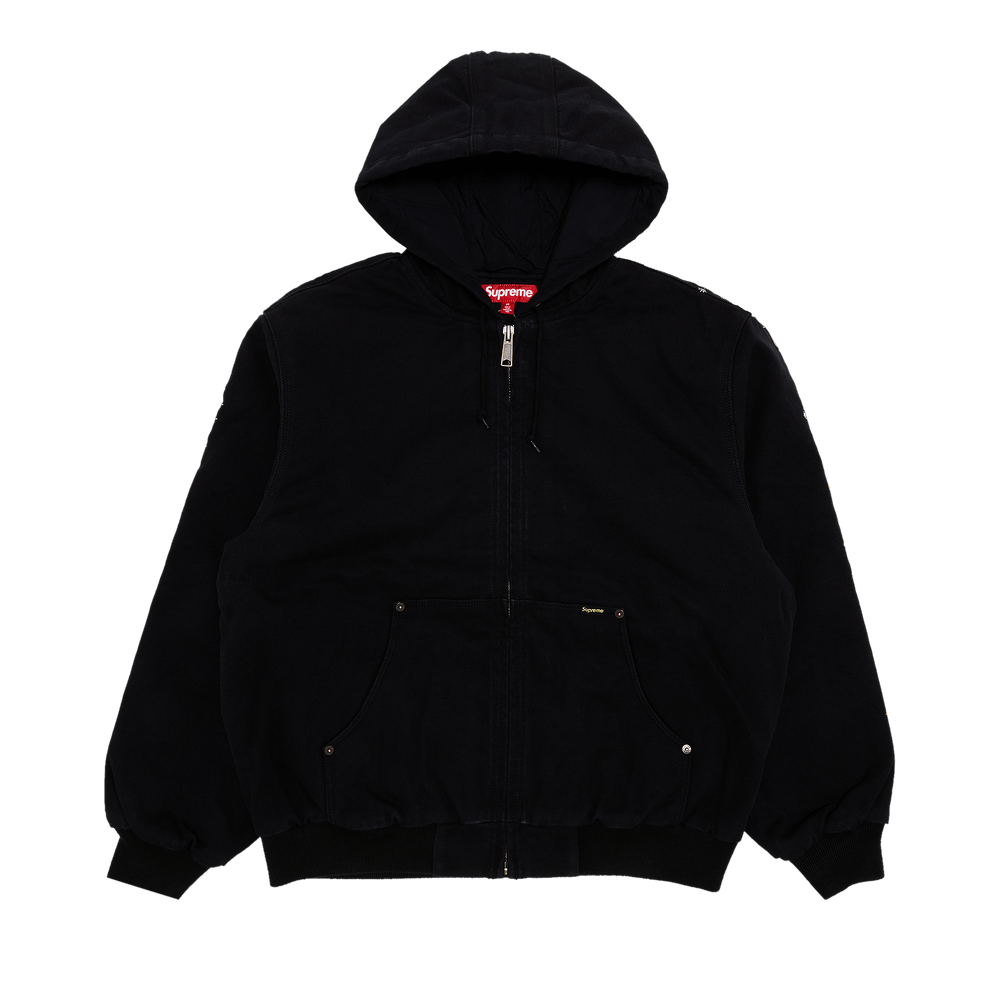 Buy Supreme Aoi Embroidered Hooded Work Jacket 'Black