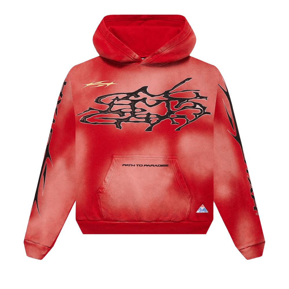 Buy Hellstar Racer Hoodie 'Red' - HSSPHOO01 RED | GOAT CA