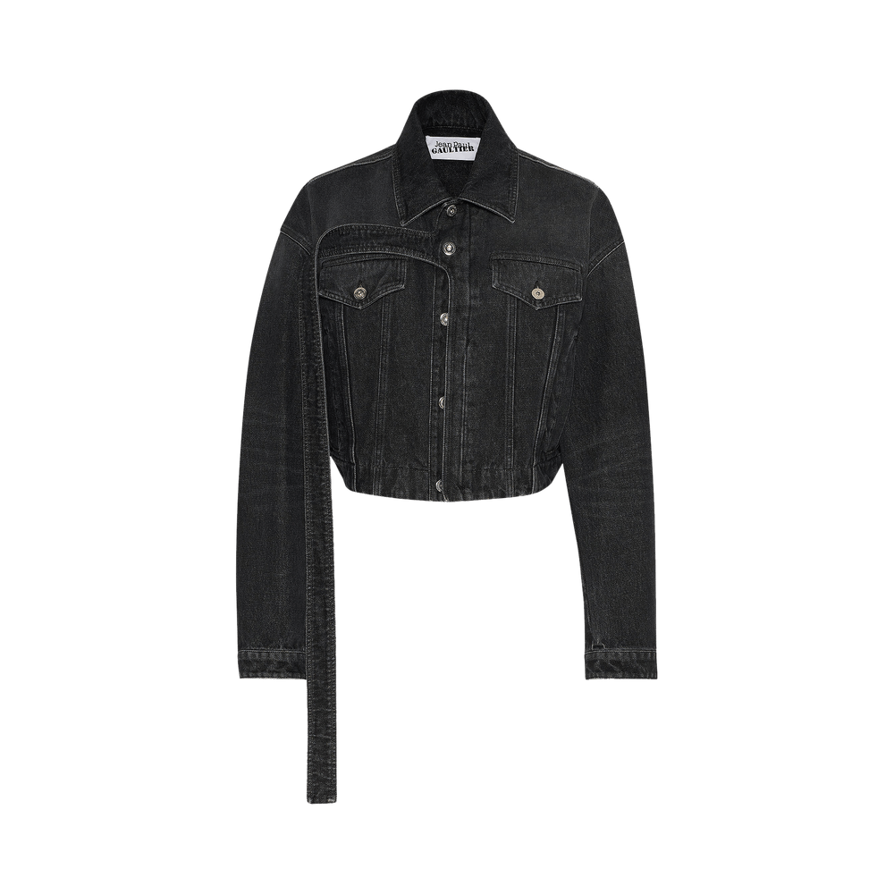 Buy Jean Paul Gaultier Strap Detail Oversized Denim Jacket