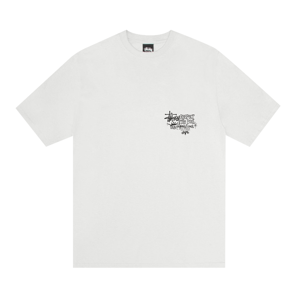 Tシャツ・カットソー STUSSY RESPECT THE POOL TEE PIGMENT DYED 5FT2138 Stüssy: Respect The Pool Pigment Dyed T-Shirt (Grape) | DSMS
