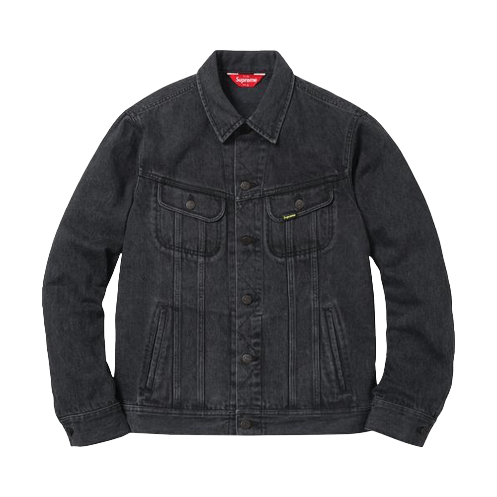 Supreme Denim Trucker Jacket Black Price in India | Culture Circle