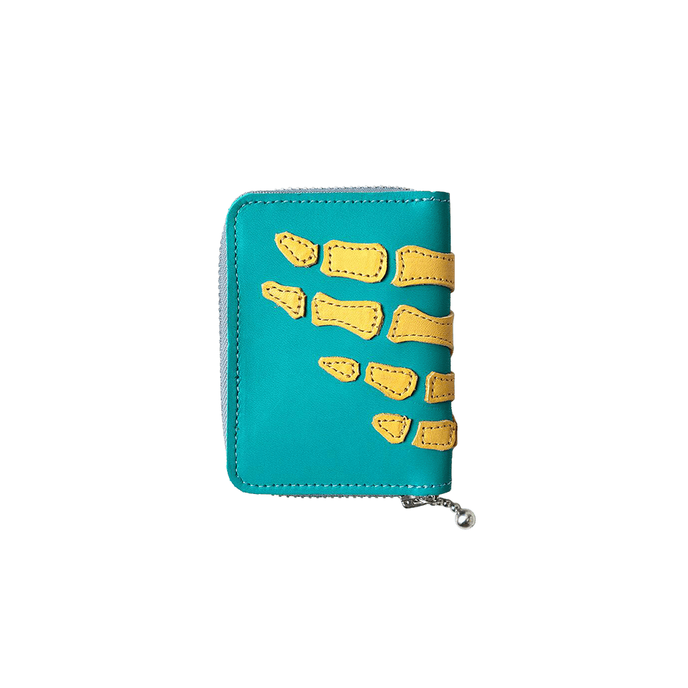 Buy Kapital Thumbs-Up Bone Hand Zip Mini Wallet 'Blue' - EK 1401XG