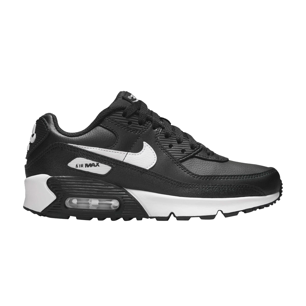 Buy Air Max 90 Leather GS 'Black White' - CD6864 029 | GOAT