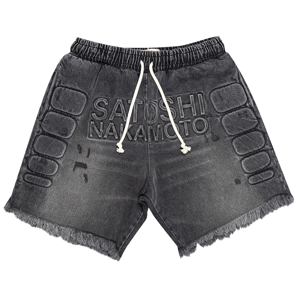 ウェア kojimamiyamoto Satoshi Nakamoto Denim Moto Short - LABELS