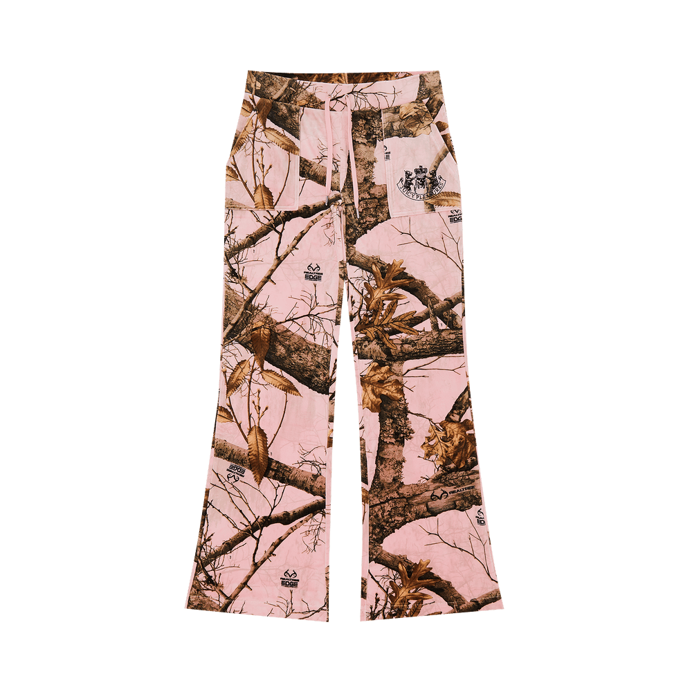 Buy Pleasures RealTree Velour Layla Track Pants 'Pink Camo