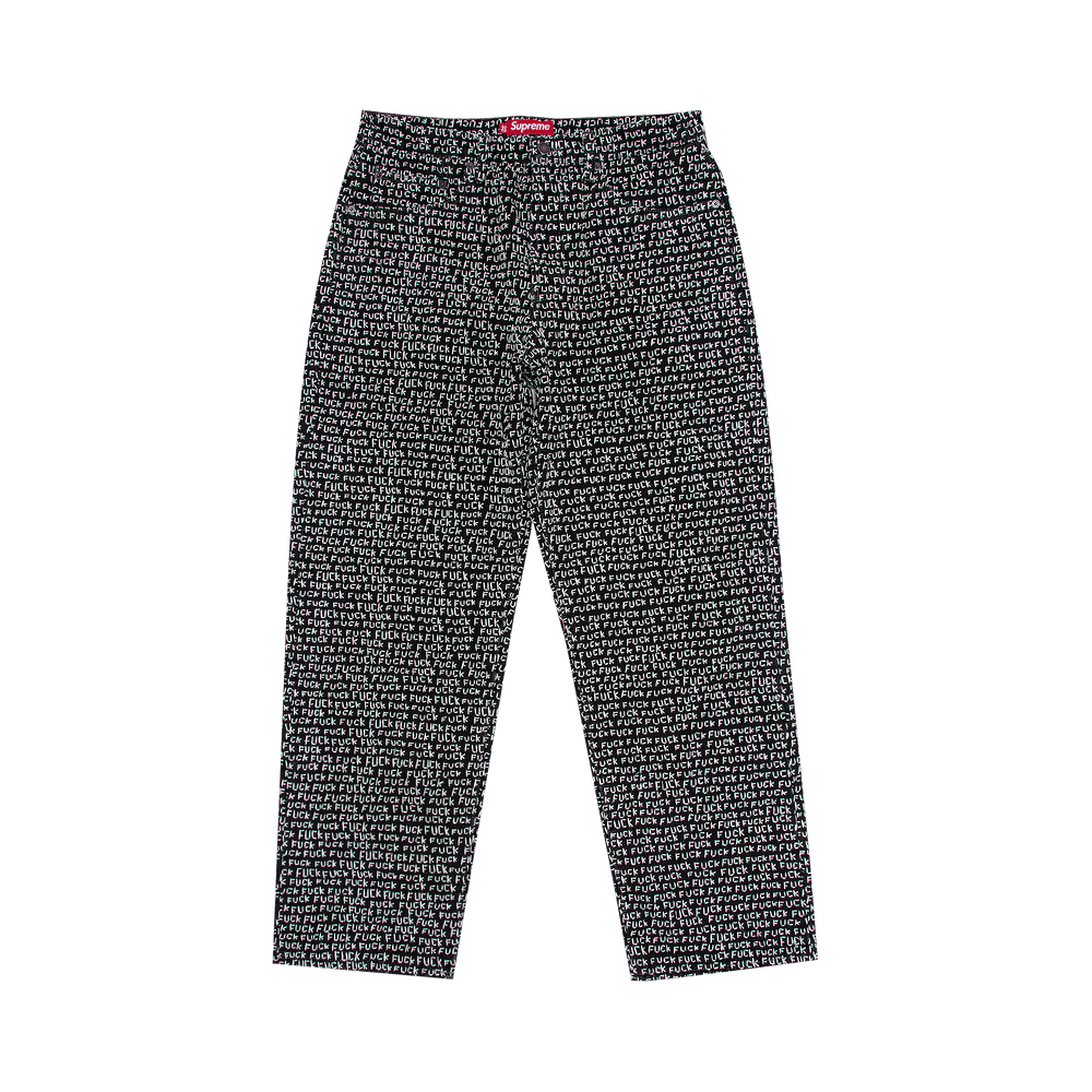 Buy Supreme Fuck Stitch Loose Fit Jean 'Black' - SS25P75
