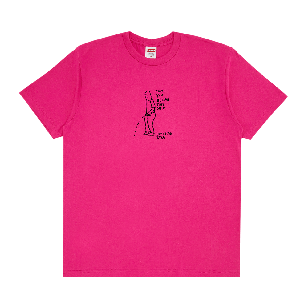 Buy Supreme Piss Tee 'Fuchsia' - SS25T63 FUCHSIA | GOAT