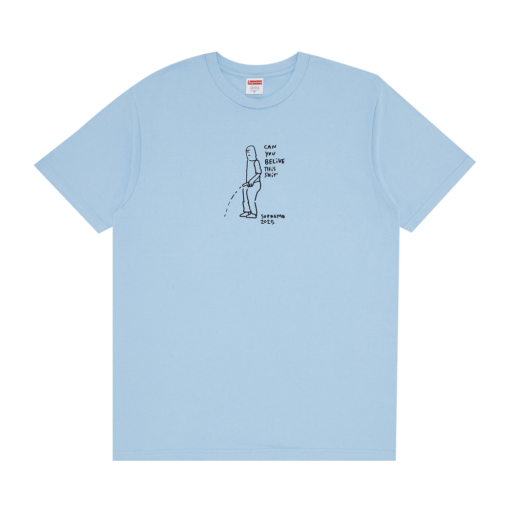 Buy Supreme Piss Tee 'Powder Blue' - SS25T63 POWDER BLUE | GOAT